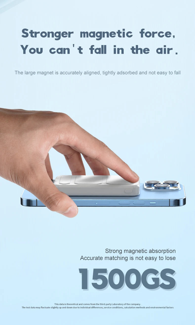 10000mAh Wireless Magnetic Battery Power Bank