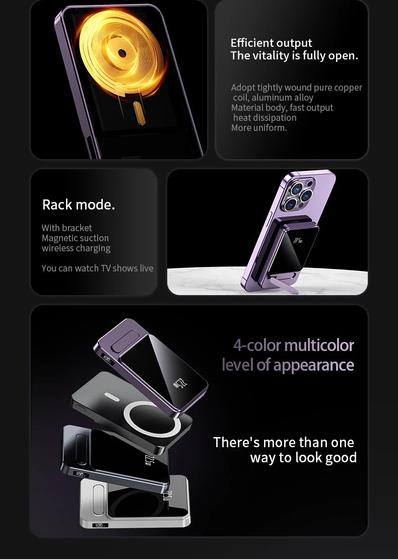 Magnetic Wireless Power Bank 10000mAh Portable Charger