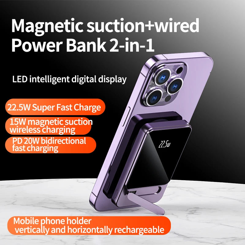 Magnetic Wireless Power Bank 10000mAh Portable Charger