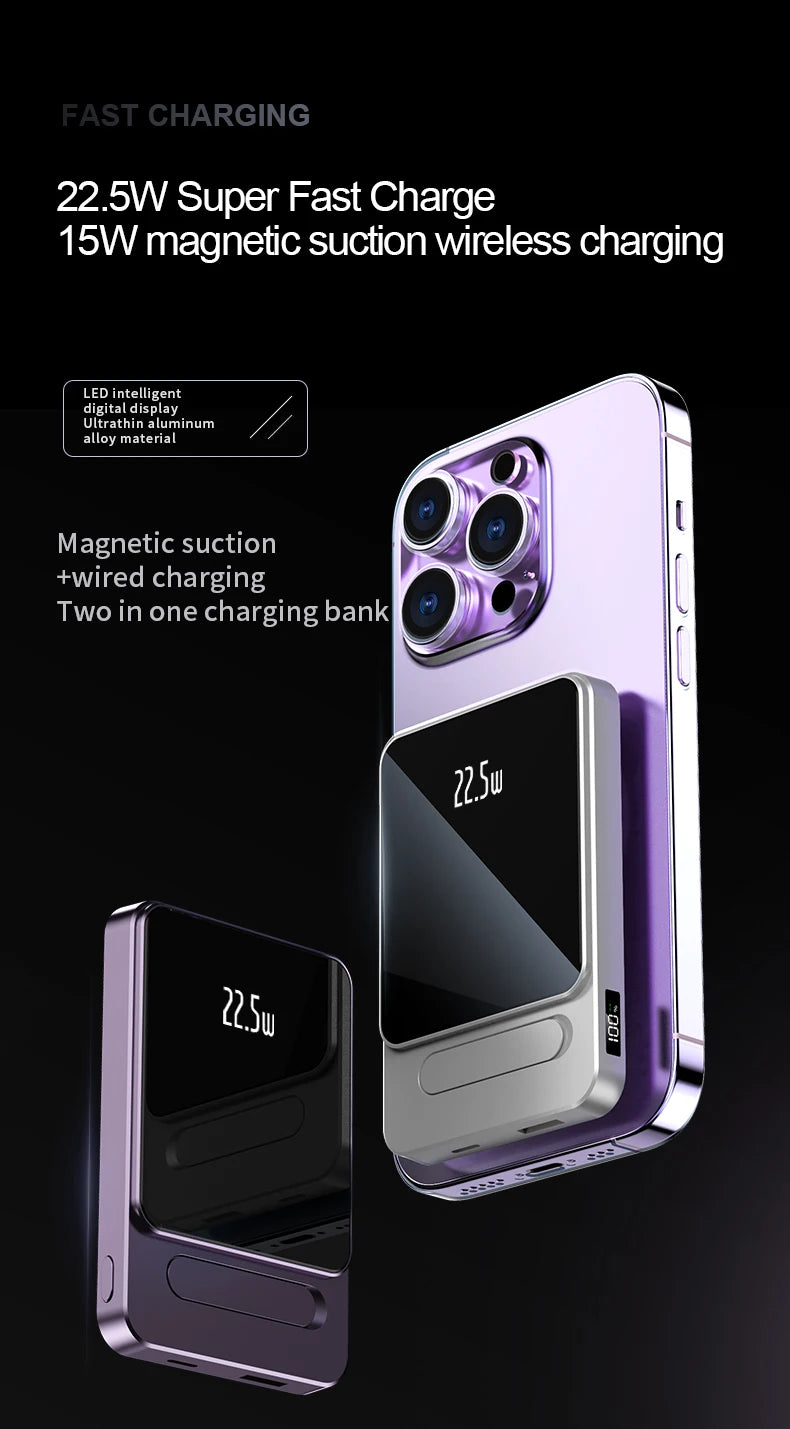 Magnetic Wireless Power Bank 10000mAh Portable Charger