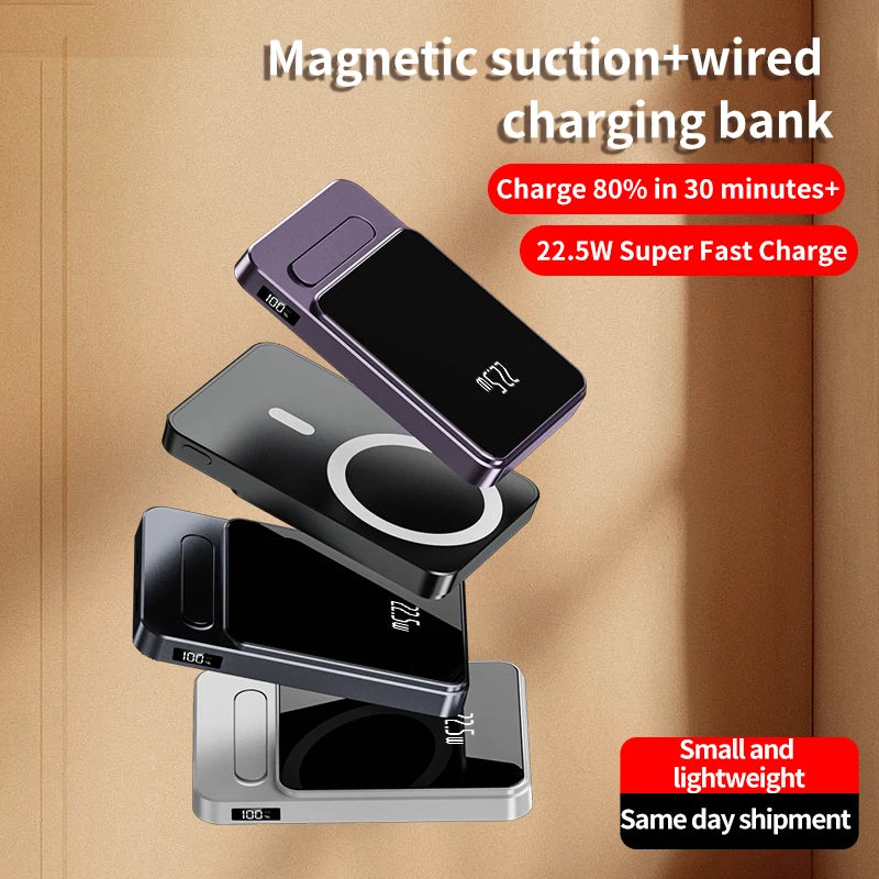 Magnetic Wireless Power Bank 10000mAh Portable Charger