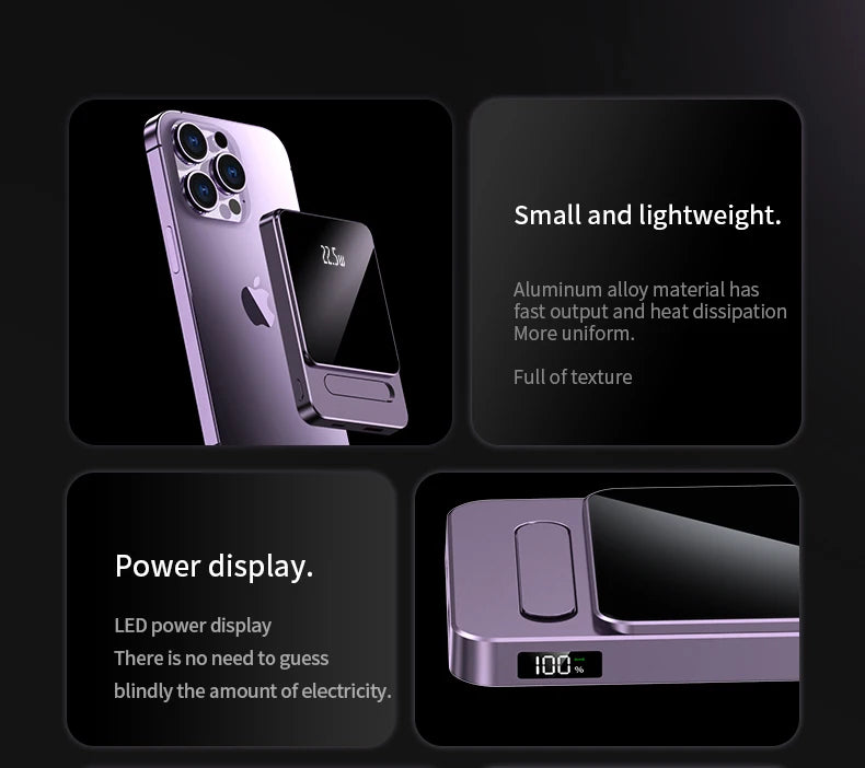 Magnetic Wireless Power Bank 10000mAh Portable Charger