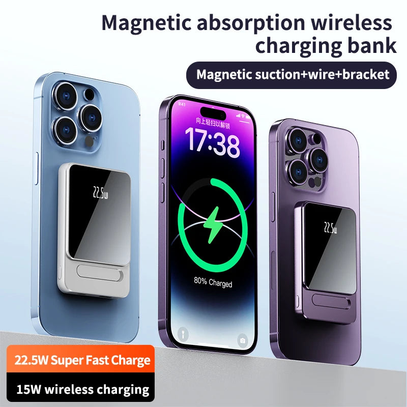 Magnetic Wireless Power Bank 10000mAh Portable Charger