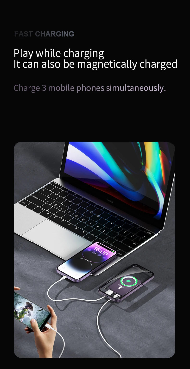 Magnetic Wireless Power Bank 10000mAh Portable Charger