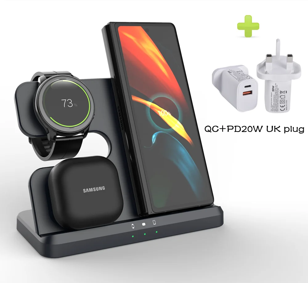 3 in 1 Wireless Charging Station