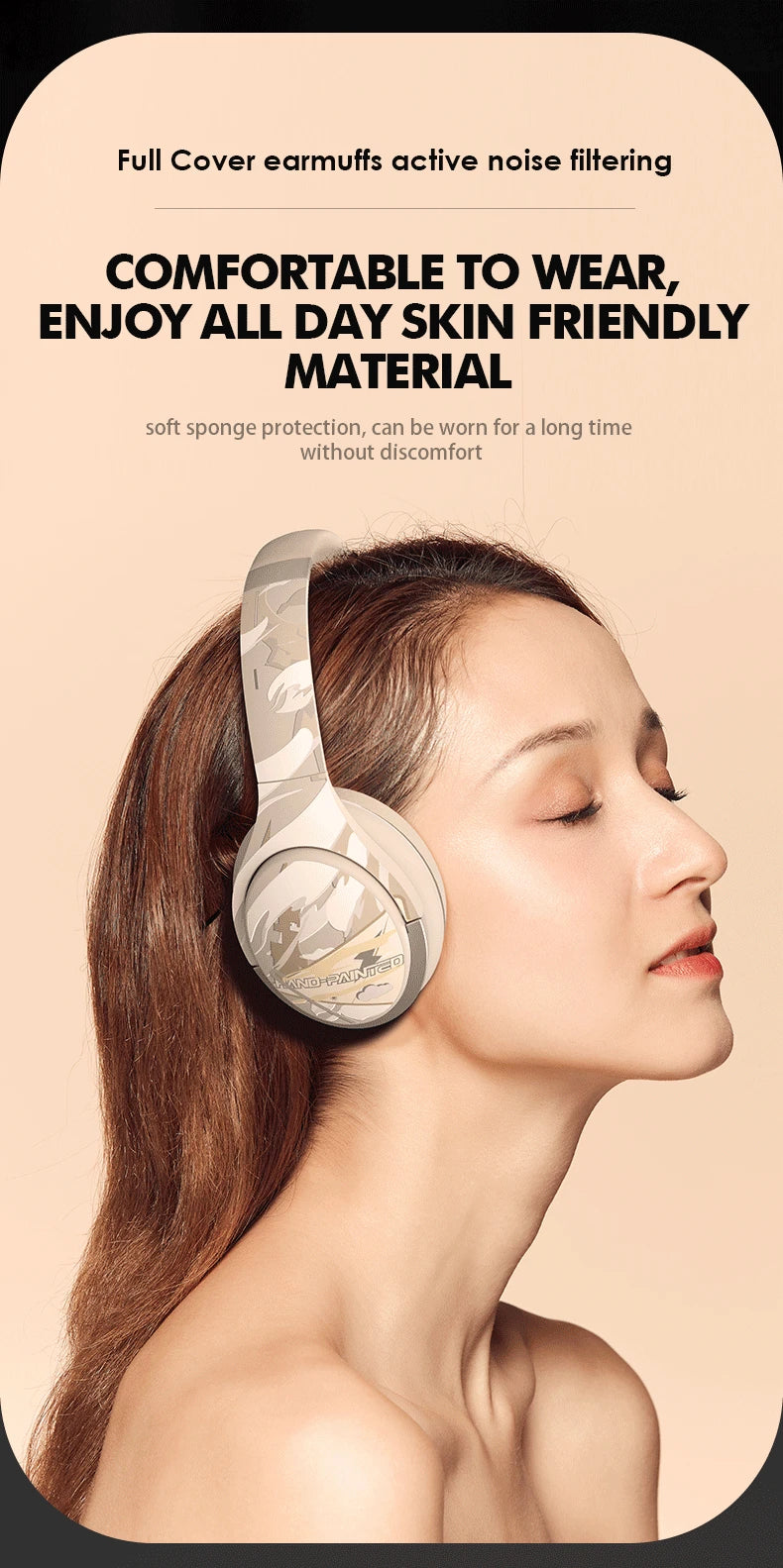 Active Noise Cancelling Bluetooth Headphones