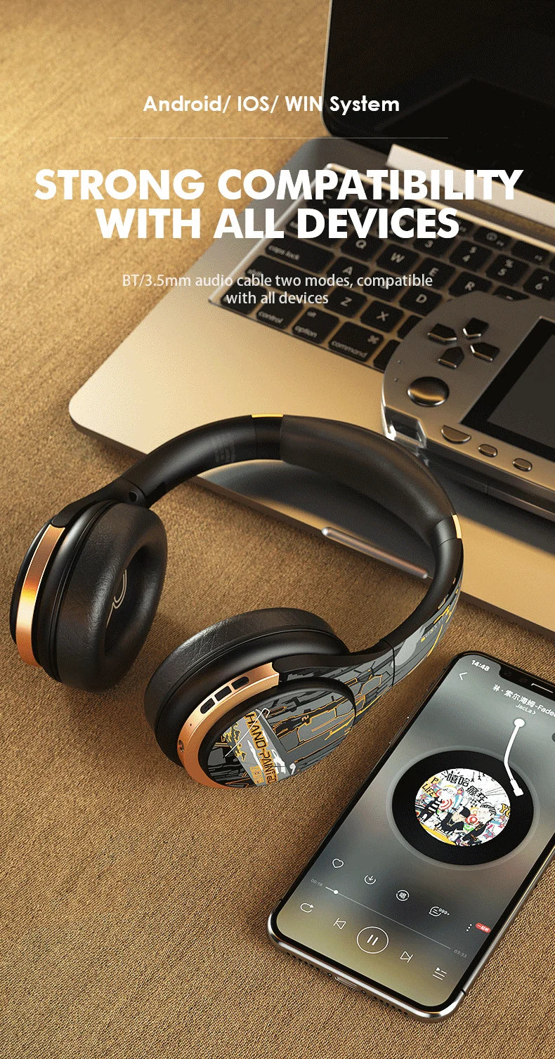 Active Noise Cancelling Bluetooth Headphones