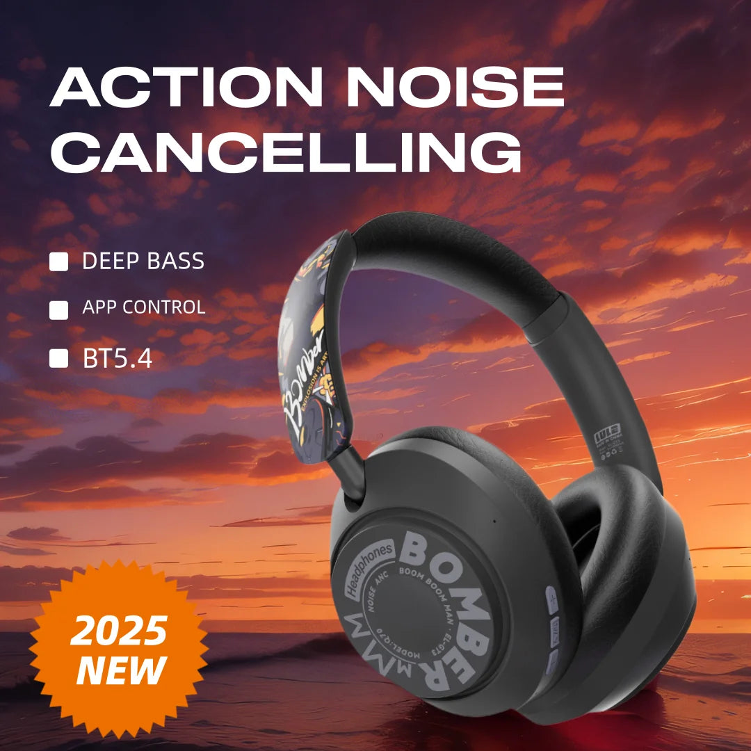 Active Noise Cancelling Wireless Headphones
