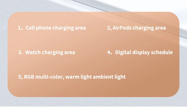 Wireless Charger Dock 4 in 1 Charging Station