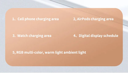 Wireless Charger Dock 4 in 1 Charging Station