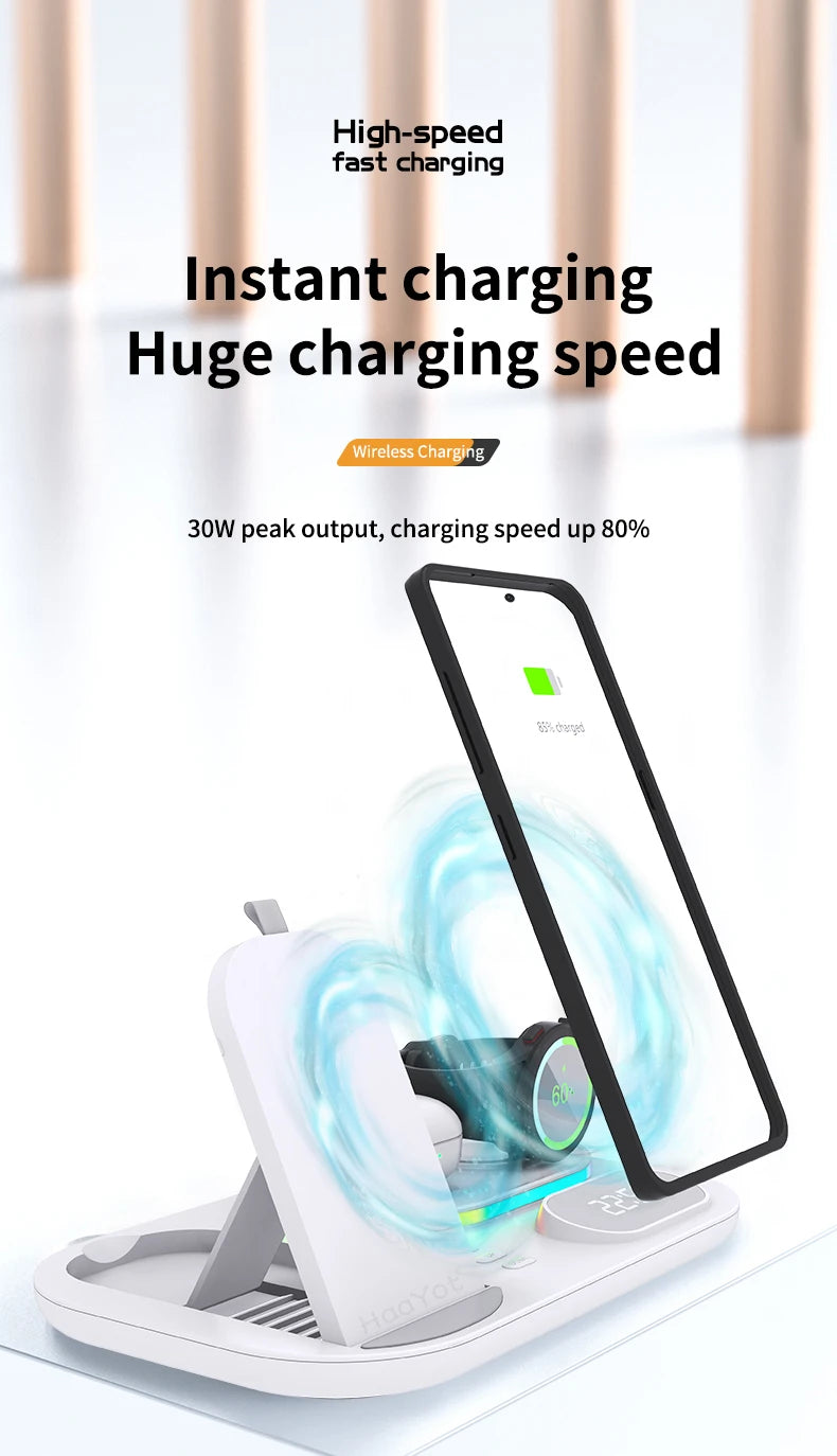 Wireless Charger Dock 4 in 1 Charging Station