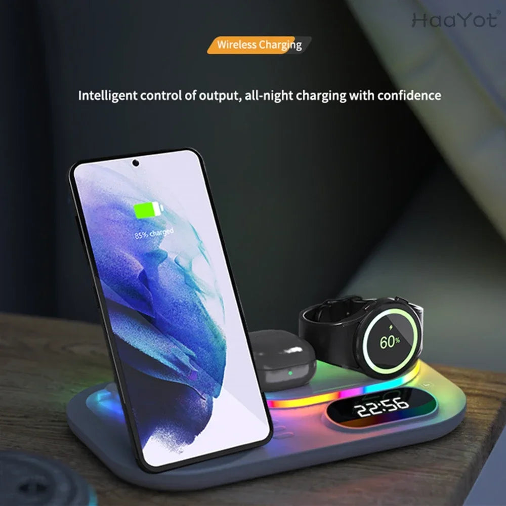 Wireless Charger Dock 4 in 1 Charging Station