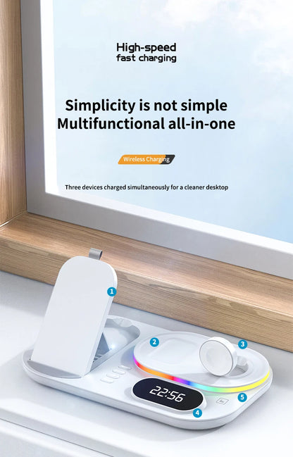 Wireless Charger Dock 4 in 1 Charging Station