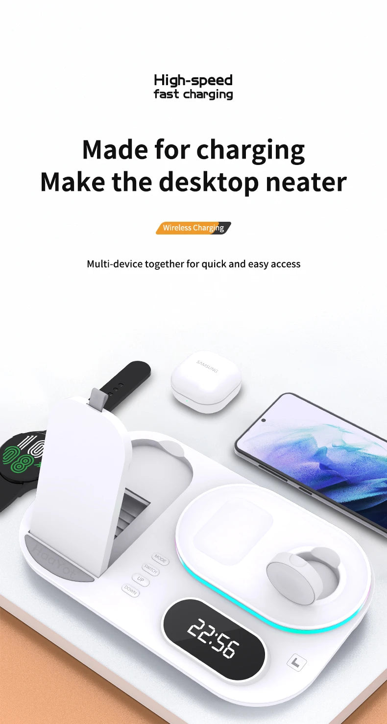 Wireless Charger Dock 4 in 1 Charging Station