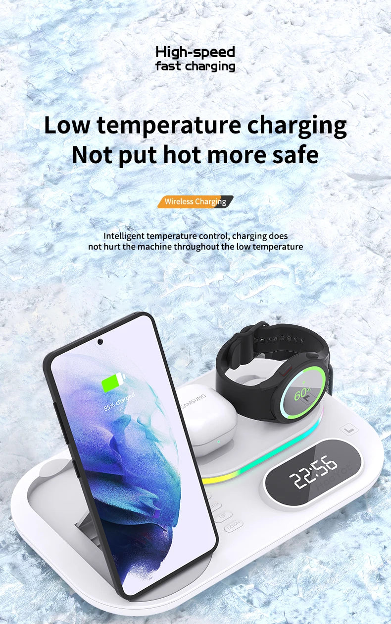 Wireless Charger Dock 4 in 1 Charging Station