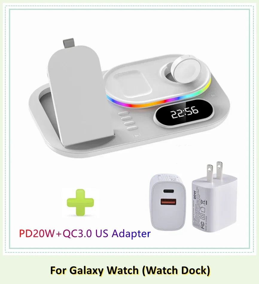 Wireless Charger Dock 4 in 1 Charging Station