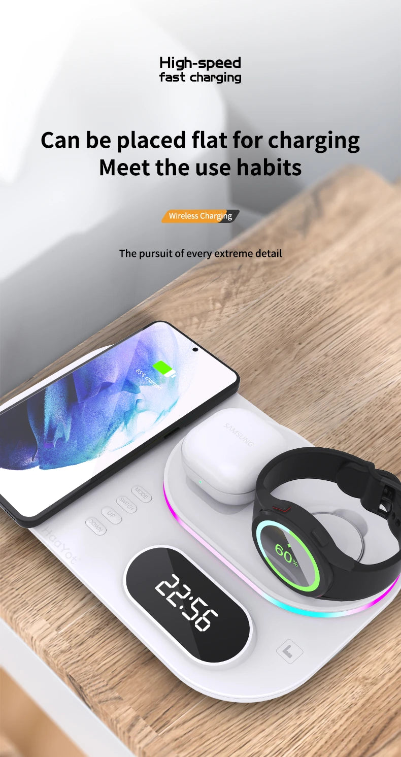 Wireless Charger Dock 4 in 1 Charging Station