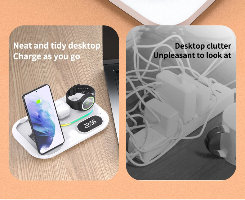 Wireless Charger Dock 4 in 1 Charging Station