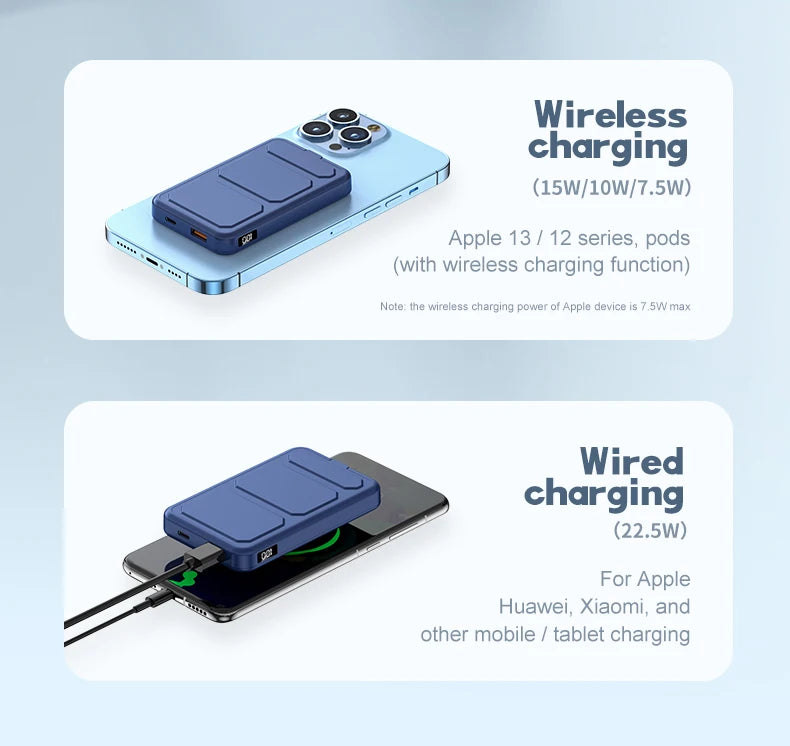 10000mAh Wireless Magnetic Battery Power Bank