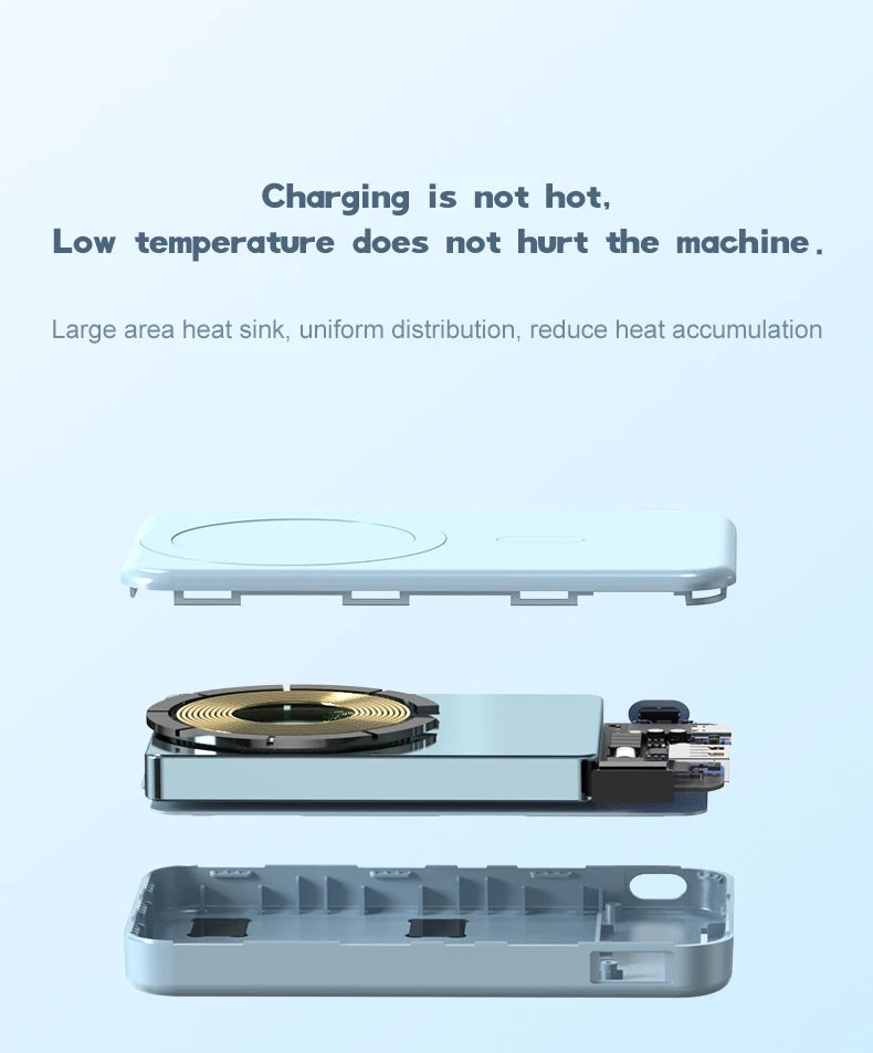 10000mAh Wireless Magnetic Battery Power Bank