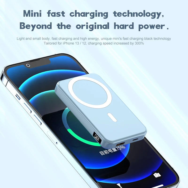 10000mAh Wireless Magnetic Battery Power Bank