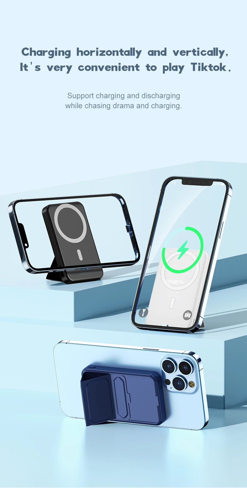 10000mAh Wireless Magnetic Battery Power Bank