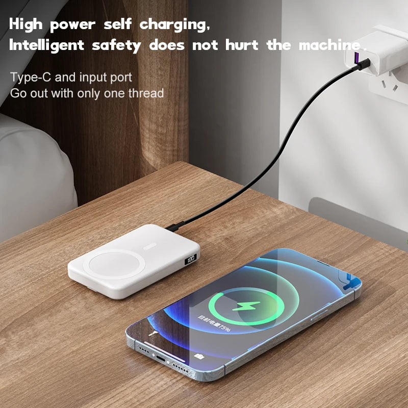 10000mAh Wireless Magnetic Battery Power Bank
